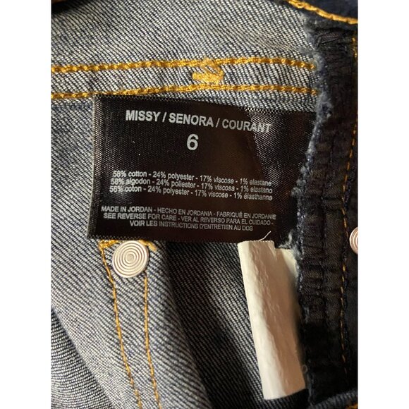 Nine West Womens Size 6 Missy Dark Wash Denim Jeans Mid Rise Five-Pocket Design - Picture 5 of 7